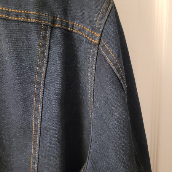 Dark Denim Jean Jacket Size 16 - Picture 5 of 7